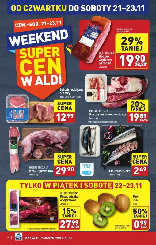 Aldi - gazetka promocyjna Sokołów Podlaski: WIELKIE OTWARCIE już w środę: 20.11! od środy 20.11 do soboty 23.11 - strona 20