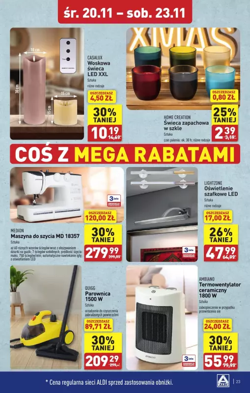 Aldi - gazetka promocyjna Sokołów Podlaski: WIELKIE OTWARCIE już w środę: 20.11! od środy 20.11 do soboty 23.11 - strona 23