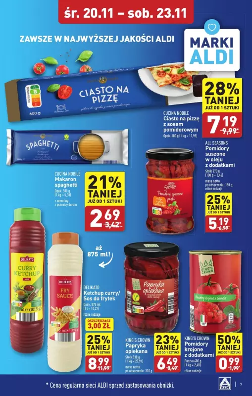 Aldi - gazetka promocyjna Sokołów Podlaski: WIELKIE OTWARCIE już w środę: 20.11! od środy 20.11 do soboty 23.11 - strona 7