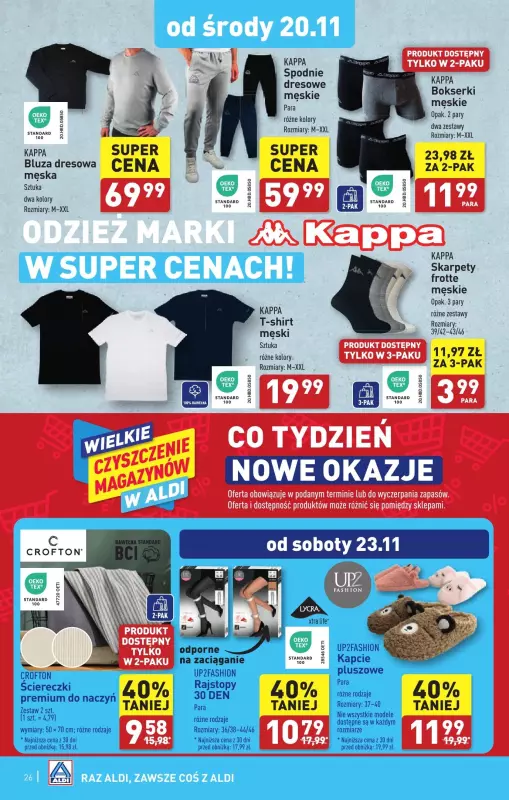 Aldi - gazetka promocyjna Sokołów Podlaski: WIELKIE OTWARCIE już w środę: 20.11! od środy 20.11 do soboty 23.11 - strona 26