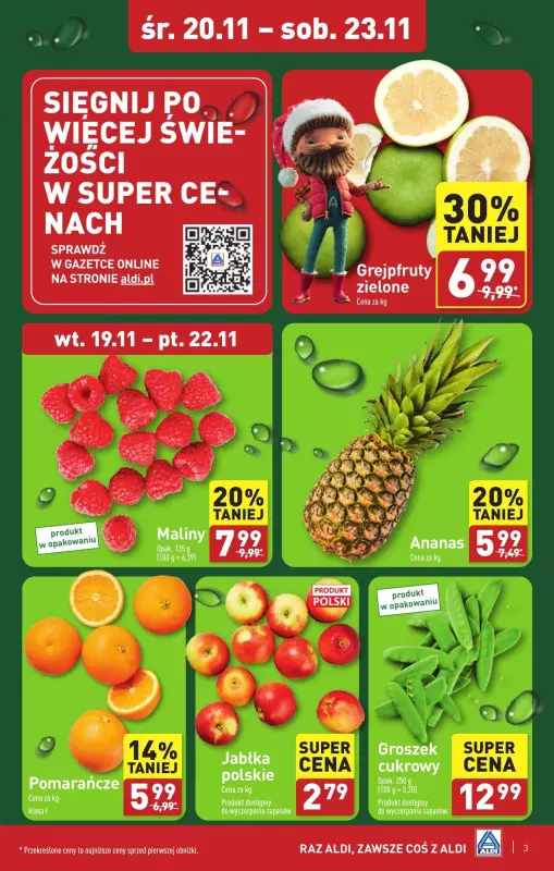 Aldi - gazetka promocyjna Sokołów Podlaski: WIELKIE OTWARCIE już w środę: 20.11! od środy 20.11 do soboty 23.11 - strona 3