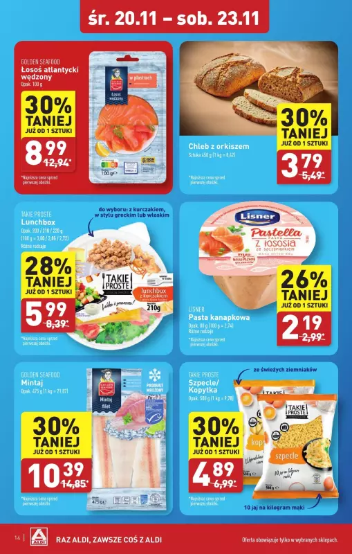 Aldi - gazetka promocyjna Sokołów Podlaski: WIELKIE OTWARCIE już w środę: 20.11! od środy 20.11 do soboty 23.11 - strona 14