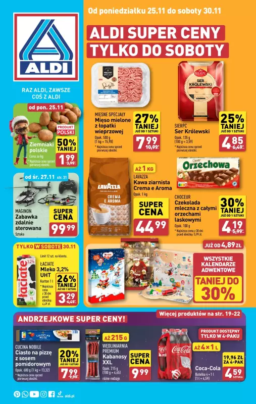 Aldi - gazetka promocyjna Pełny katalog! od poniedziałku 25.11 do soboty 30.11