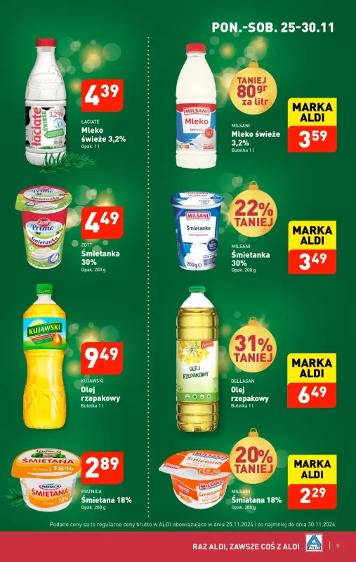 Aldi - gazetka promocyjna Pełny katalog! od poniedziałku 25.11 do soboty 30.11 - strona 9