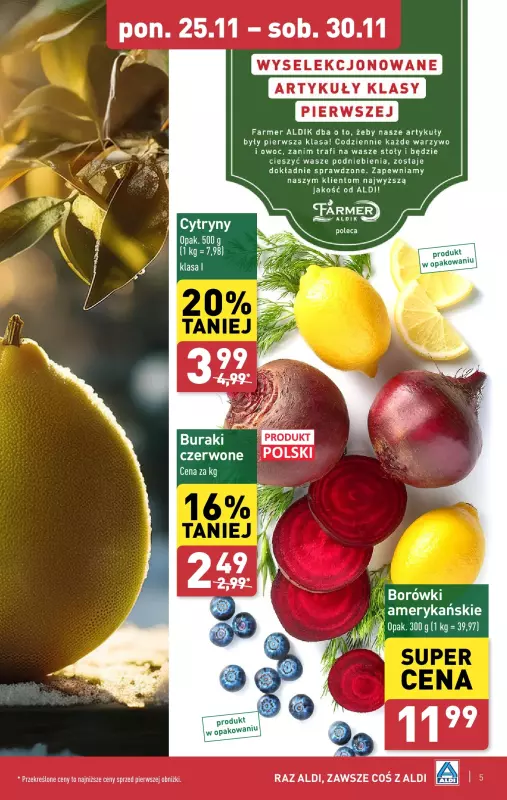 Aldi - gazetka promocyjna Pełny katalog! od poniedziałku 25.11 do soboty 30.11 - strona 5