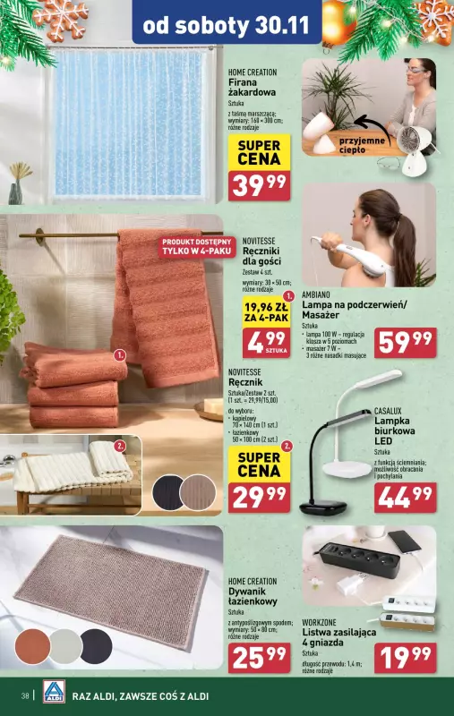 Aldi - gazetka promocyjna Pełny katalog! od poniedziałku 25.11 do soboty 30.11 - strona 38