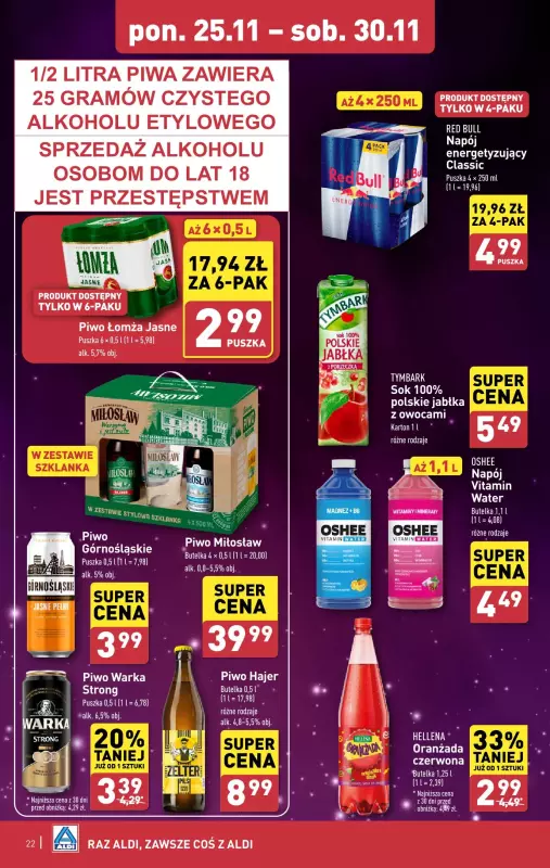 Aldi - gazetka promocyjna Pełny katalog! od poniedziałku 25.11 do soboty 30.11 - strona 22