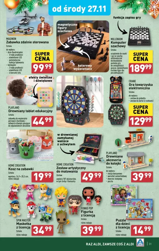 Aldi - gazetka promocyjna Pełny katalog! od poniedziałku 25.11 do soboty 30.11 - strona 31