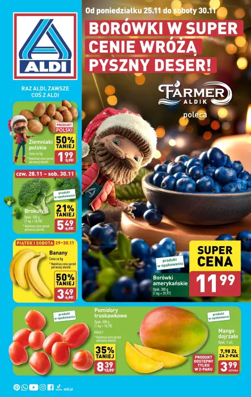 Aldi - gazetka promocyjna Farmer Aldik poleca! od poniedziałku 25.11 do soboty 30.11