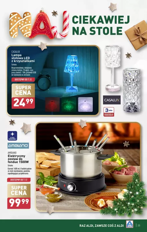 Aldi - gazetka promocyjna Świąteczne prezenty od niedzieli 24.11 do soboty 30.11 - strona 25