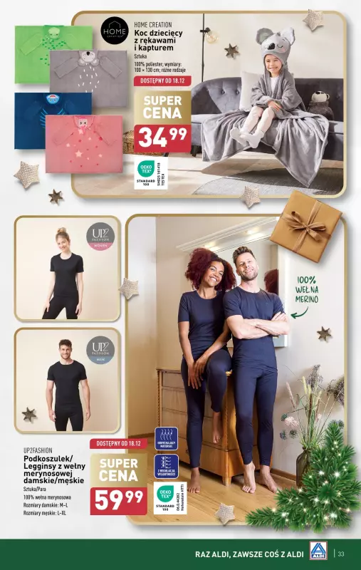 Aldi - gazetka promocyjna Świąteczne prezenty od niedzieli 24.11 do soboty 30.11 - strona 33