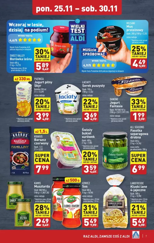 Aldi - gazetka promocyjna Pełny katalog! od poniedziałku 25.11 do soboty 30.11 - strona 7