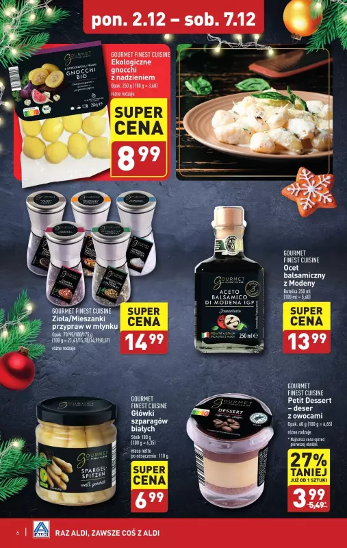 Aldi - gazetka promocyjna Produkty Gourmet od poniedziałku 02.12 do soboty 07.12 - strona 6