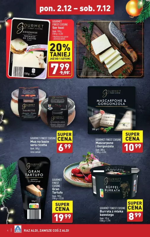 Aldi - gazetka promocyjna Produkty Gourmet od poniedziałku 02.12 do soboty 07.12 - strona 4