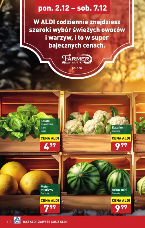 Aldi - gazetka promocyjna Farmer Aldik poleca! od poniedziałku 02.12 do soboty 07.12 - strona 6