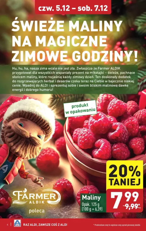 Aldi - gazetka promocyjna Farmer Aldik poleca! od poniedziałku 02.12 do soboty 07.12 - strona 4