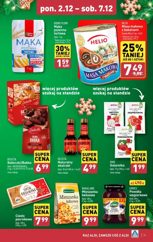 Aldi - gazetka promocyjna Pełny katalog! od poniedziałku 02.12 do soboty 07.12 - strona 15