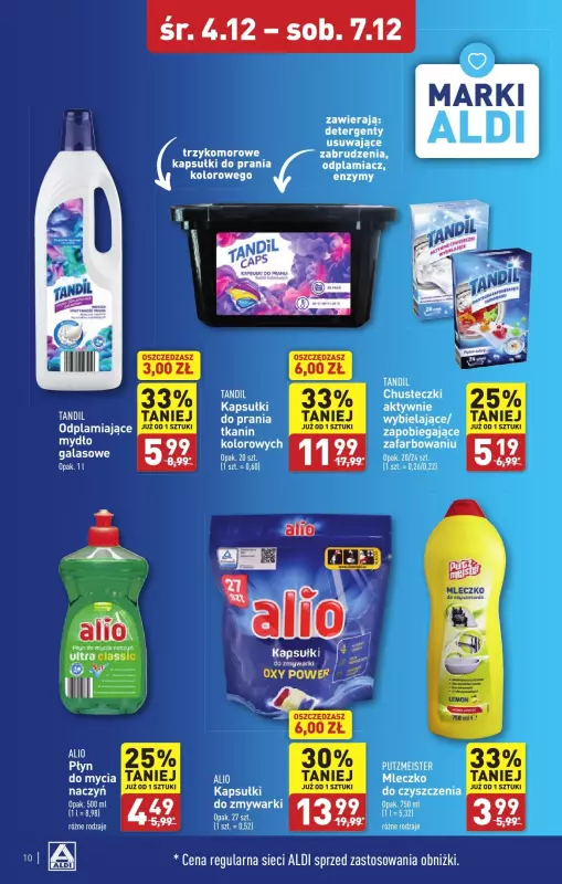 Aldi - gazetka promocyjna ZIELONA GÓRA : WIELKIE OTWARCIE już w środę : 04.12! od środy 04.12 do soboty 07.12 - strona 10