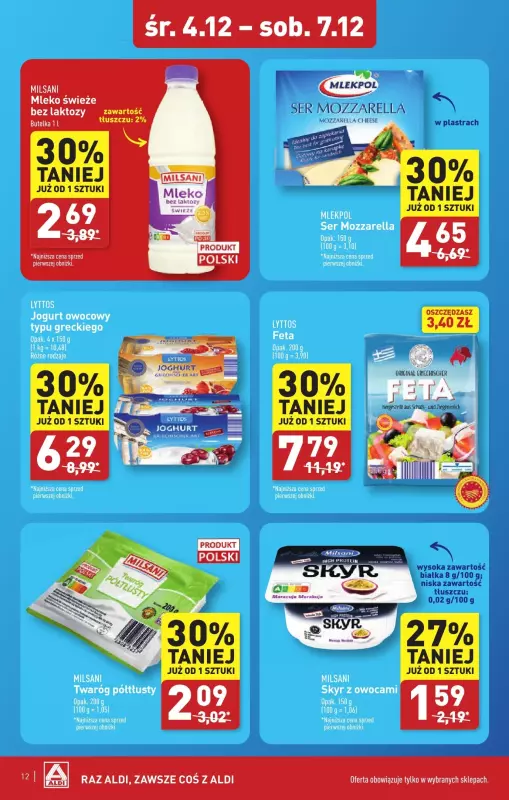 Aldi - gazetka promocyjna ZIELONA GÓRA : WIELKIE OTWARCIE już w środę : 04.12! od środy 04.12 do soboty 07.12 - strona 12