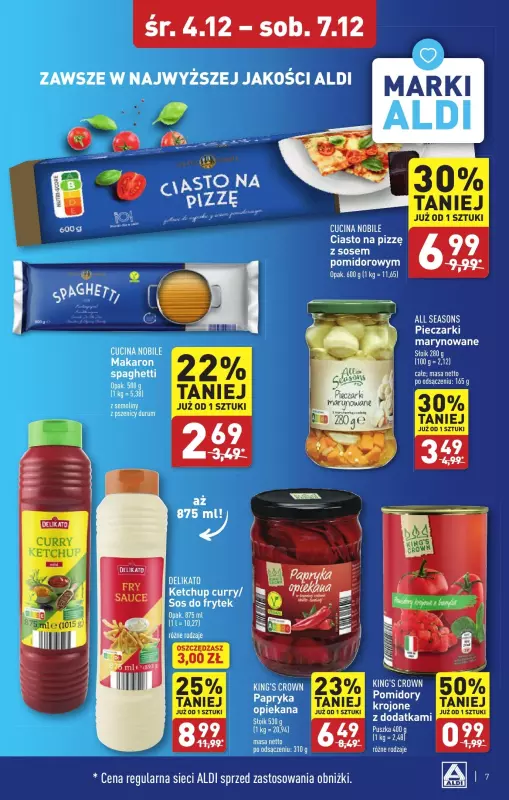 Aldi - gazetka promocyjna ZIELONA GÓRA : WIELKIE OTWARCIE już w środę : 04.12! od środy 04.12 do soboty 07.12 - strona 7