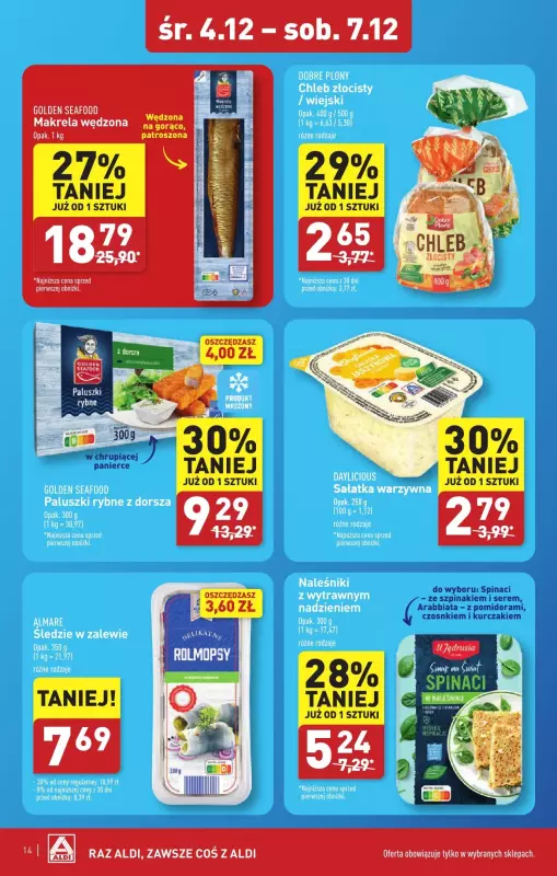 Aldi - gazetka promocyjna ZIELONA GÓRA : WIELKIE OTWARCIE już w środę : 04.12! od środy 04.12 do soboty 07.12 - strona 14