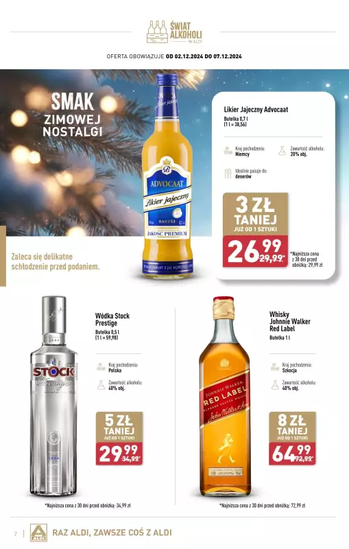 Aldi - gazetka promocyjna Świat alkoholi w Aldi od poniedziałku 02.12 do soboty 04.01 - strona 2