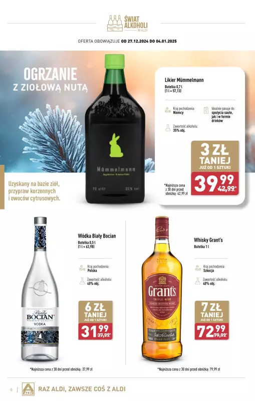 Aldi - gazetka promocyjna Świat alkoholi w Aldi od poniedziałku 02.12 do soboty 04.01 - strona 8