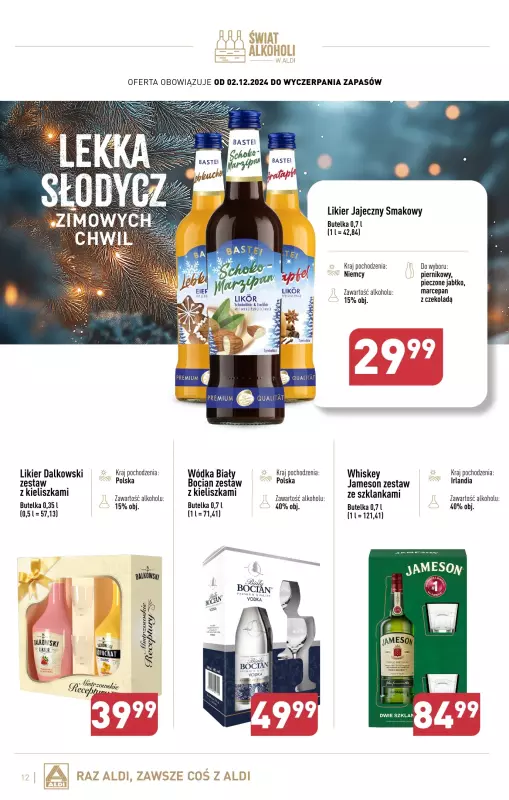 Aldi - gazetka promocyjna Świat alkoholi w Aldi od poniedziałku 02.12 do soboty 04.01 - strona 12