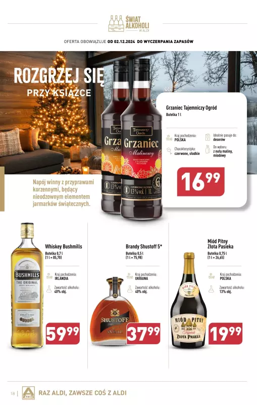 Aldi - gazetka promocyjna Świat alkoholi w Aldi od poniedziałku 02.12 do soboty 04.01 - strona 18