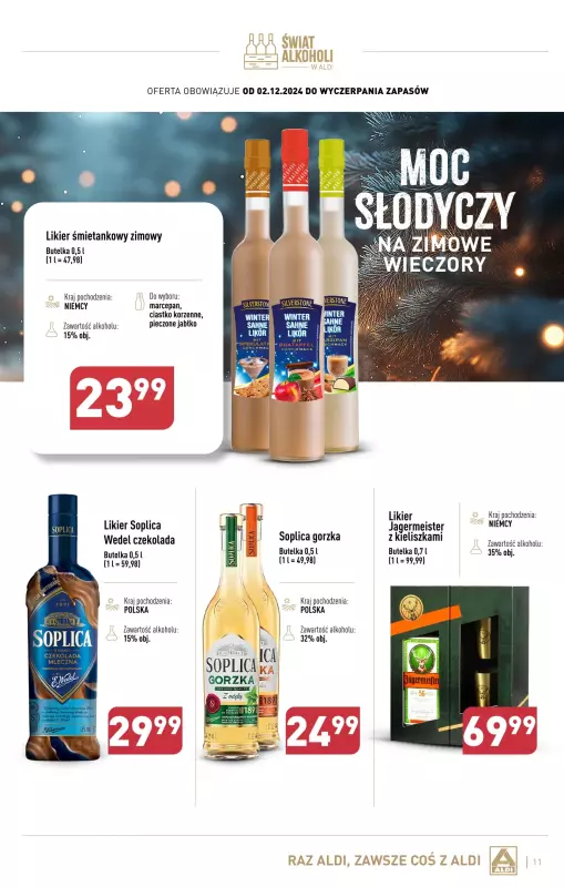 Aldi - gazetka promocyjna Świat alkoholi w Aldi od poniedziałku 02.12 do soboty 04.01 - strona 11