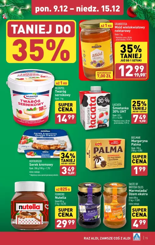 Aldi - gazetka promocyjna Pełny katalog! od poniedziałku 09.12 do niedzieli 15.12 - strona 15