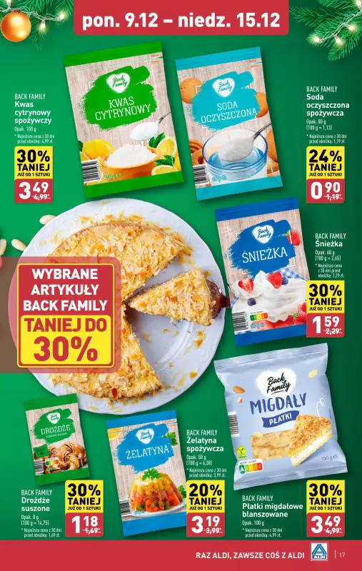 Aldi - gazetka promocyjna Pełny katalog! od poniedziałku 09.12 do niedzieli 15.12 - strona 17