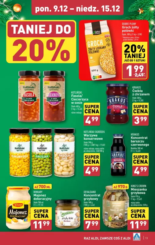 Aldi - gazetka promocyjna Pełny katalog! od poniedziałku 09.12 do niedzieli 15.12 - strona 13