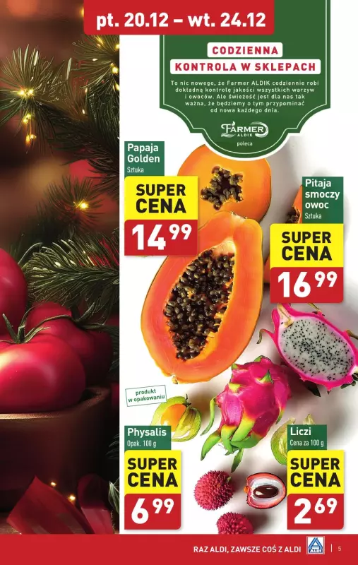 Aldi - gazetka promocyjna Pełny katalog! od poniedziałku 16.12 do wtorku 24.12 - strona 5