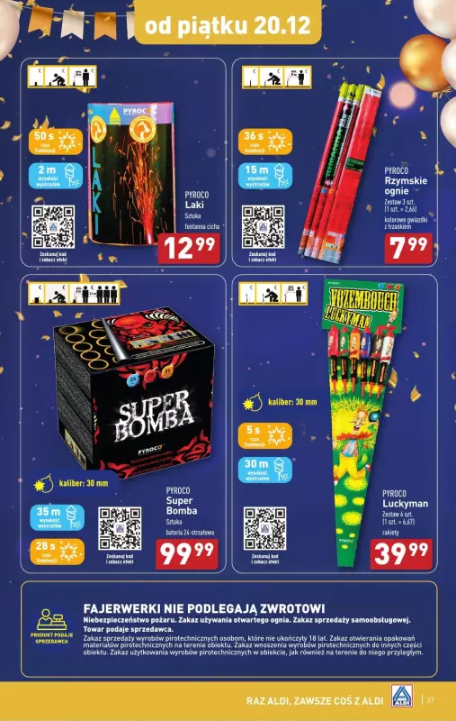 Aldi - gazetka promocyjna Pełny katalog! od poniedziałku 16.12 do wtorku 24.12 - strona 37