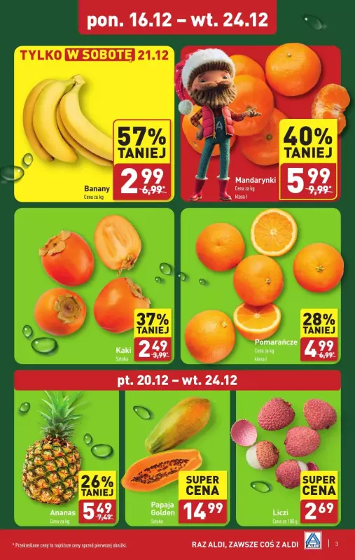 Aldi - gazetka promocyjna Pełny katalog! od poniedziałku 16.12 do wtorku 24.12 - strona 3