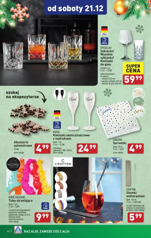 Aldi - gazetka promocyjna Pełny katalog! od poniedziałku 16.12 do wtorku 24.12 - strona 44