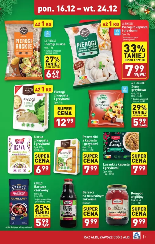 Aldi - gazetka promocyjna Pełny katalog! od poniedziałku 16.12 do wtorku 24.12 - strona 11