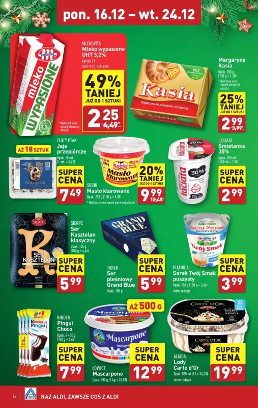 Aldi - gazetka promocyjna Pełny katalog! od poniedziałku 16.12 do wtorku 24.12 - strona 12