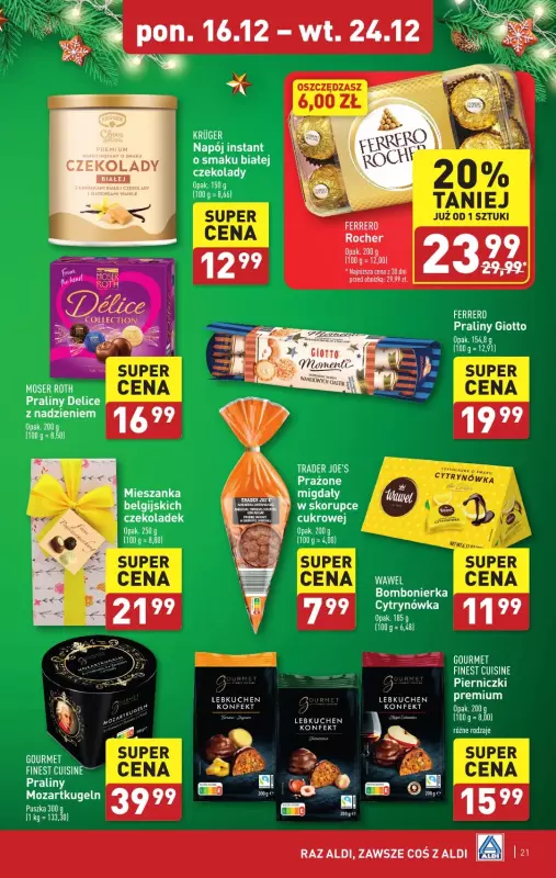 Aldi - gazetka promocyjna Pełny katalog! od poniedziałku 16.12 do wtorku 24.12 - strona 21