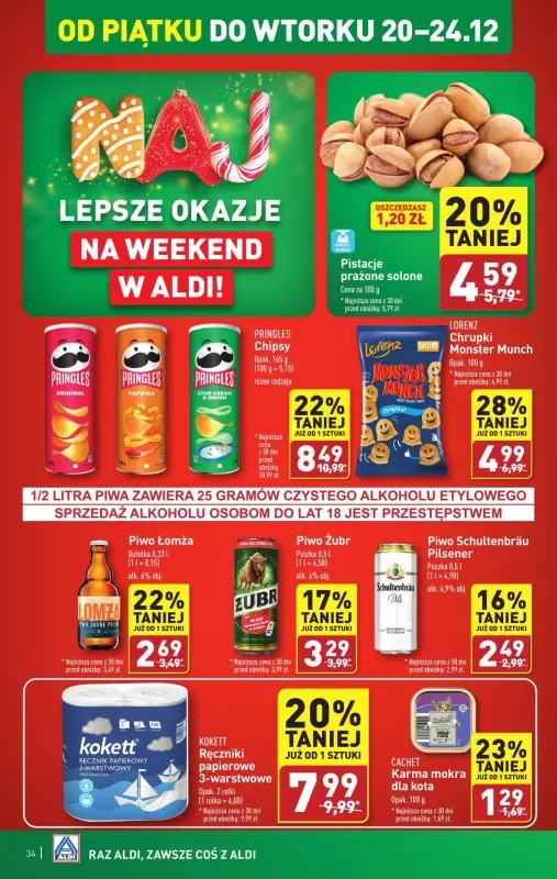 Aldi - gazetka promocyjna Pełny katalog! od poniedziałku 16.12 do wtorku 24.12 - strona 34