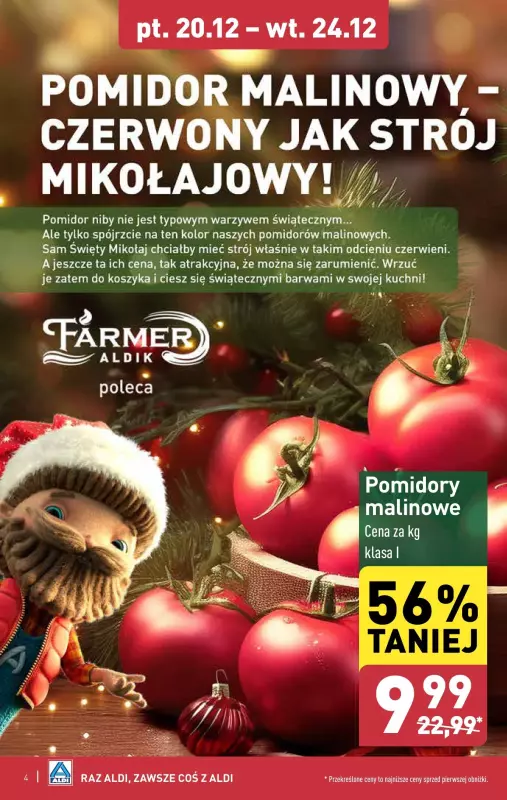 Aldi - gazetka promocyjna Farmer Aldik poleca! od poniedziałku 16.12 do wtorku 24.12 - strona 4