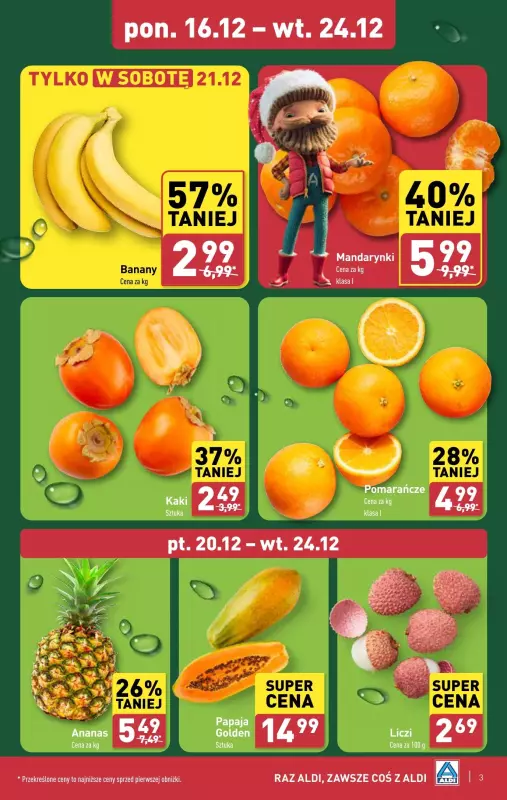 Aldi - gazetka promocyjna Farmer Aldik poleca! od poniedziałku 16.12 do wtorku 24.12 - strona 3