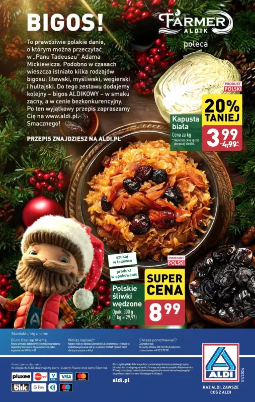 Aldi - gazetka promocyjna Farmer Aldik poleca! od poniedziałku 16.12 do wtorku 24.12 - strona 8