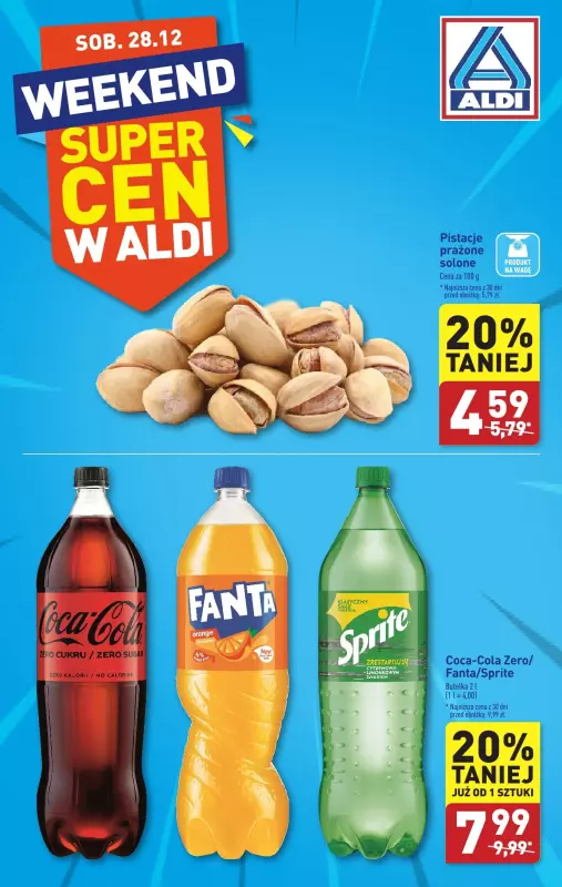 Aldi - gazetka promocyjna Weekend super cen w Aldi! od soboty 28.12 do soboty 28.12