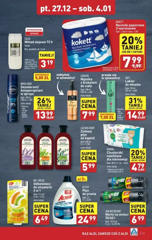 Aldi - gazetka promocyjna Pełny katalog! od piątku 27.12 do soboty 04.01 - strona 21