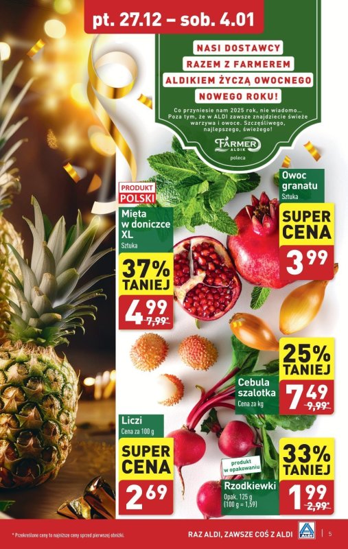 Aldi - gazetka promocyjna Pełny katalog! od piątku 27.12 do soboty 04.01 - strona 5