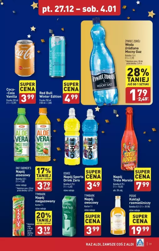 Aldi - gazetka promocyjna Pełny katalog! od piątku 27.12 do soboty 04.01 - strona 19