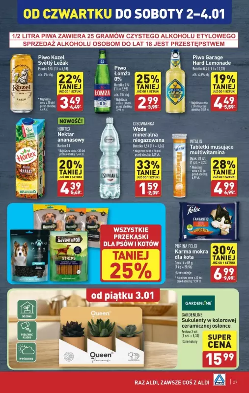 Aldi - gazetka promocyjna Pełny katalog! od piątku 27.12 do soboty 04.01 - strona 27