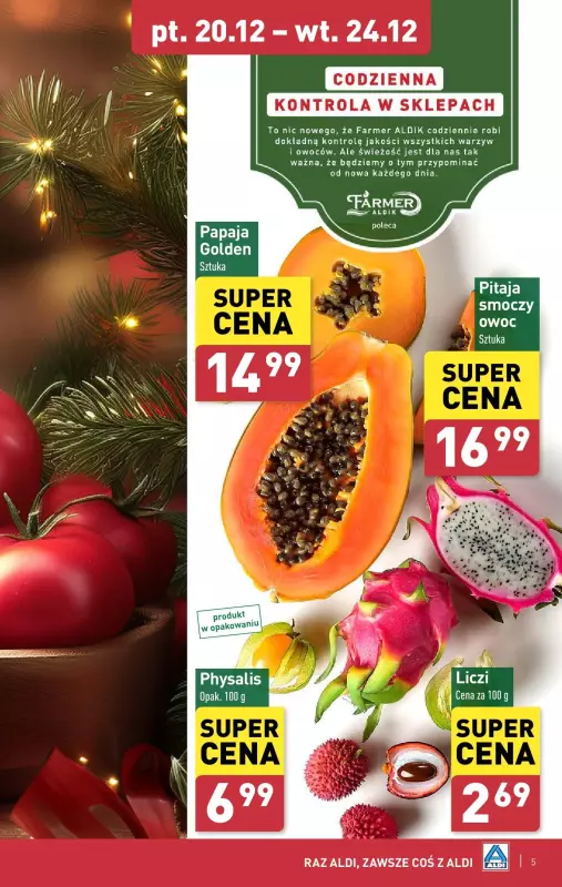 Aldi - gazetka promocyjna Pełny katalog! od poniedziałku 16.12 do wtorku 24.12 - strona 5